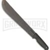 EKA Vine Thrasher Black Fixed Blade Knife - Black Stonewash Plain