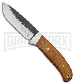 Elk Ridge Wolf Pack Wood Fixed Blade Knife - Satin Plain