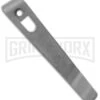 Flytanium Pocket Clip For Boker Kalashnikov Knives Stonewashed Titanium