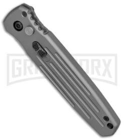 Gerber Covert Gray Automatic Knife - Stonewash Plain -Gerber Knives Store Gerber Auto Covert Tactical Gray SW BHQ 67393 er spine large