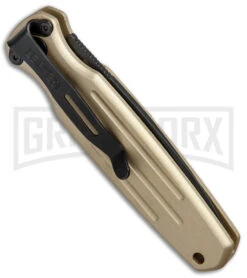 Gerber Mini Covert Coyote Brown Automatic Knife - Black Plain -Gerber Knives Store Gerber Auto Mini Covert Coyote Brown Black 30 001396 BHQ 67401 jr side large