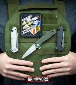 Gerber Fastball Flat Sage Liner Lock Flipper Knife - Stonewash Plain -Gerber Knives Store Gerber Fastball Liner Lock Flipper Knife Flat Sage Stonewash 30 001610 BHQ 94211 kp tac vest web large