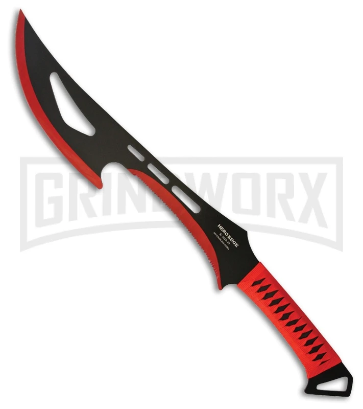 Hero Edge Bittersweet Black/Red Machete - Two-Tone Plain 1 Hero Edge Bittersweet Black/Red Machete - Two-Tone Plain