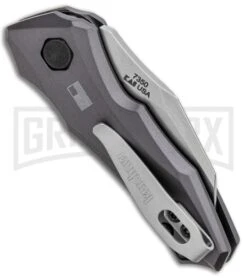 Kershaw Launch 10 Gray Automatic Knife CA Legal - Stonewash Plain -Gerber Knives Store Kershaw Launch 10 Auto Gray SW 7350 BHQ 94065 jr side large
