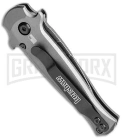 Kershaw Launch 12 CA Legal Gray Automatic Knife - Black SW Plain 6 Kershaw Launch 12 CA Legal Gray Automatic Knife - Black SW Plain -Gerber Knives Store Kershaw Launch 12 Call Legal Stiletto Auto Grey KER7130GRYBW BHQ 114623 jr side large