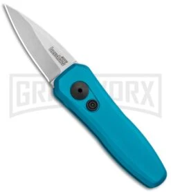 Kershaw Launch 4 Automatic Knife Teal CA Legal - Stonewash Plain