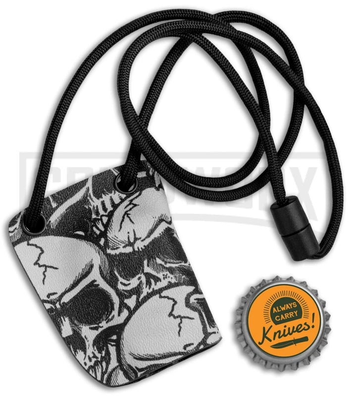 Linos Kydex Skull Sheath W/ Black Neck Cord For Boker Kalashnikov KALS 3 Linos Kydex Skull Sheath W/ Black Neck Cord For Boker Kalashnikov KALS - Image 3