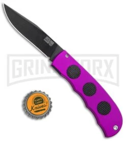 MCM HighTech Hidden Release Automatic Knife Purple (3.25" Black) 699NP -Gerber Knives Store MCM HighTech Hidden Release Auto PurpleBlack 699NP GX 35189 jr bottlecap large