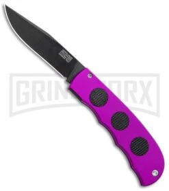 MCM HighTech Hidden Release Automatic Knife Purple (3.25" Black) 699NP