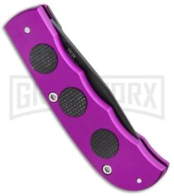 MCM HighTech Hidden Release Automatic Knife Purple (3.25" Black) 699NP -Gerber Knives Store MCM HighTech Hidden Release Auto PurpleBlack 699NP GX 35189 jr side large