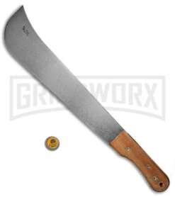 Okapi Panga African Bolo Wood Machete Fixed Blade - Satin -Gerber Knives Store Okapi Machete African Bolo Wood Panga KO6000 BHQ 52530 jr bottlecap 2 large