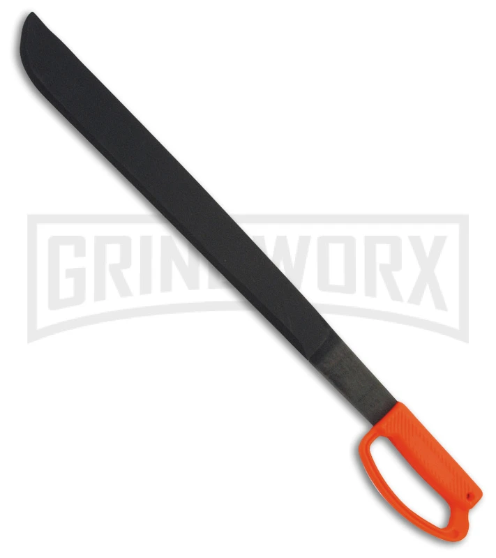 Ontario 22" Heavy Duty Machete Orange Fixed Blade Knife - Black 1 Ontario 22" Heavy Duty Machete Orange Fixed Blade Knife - Black