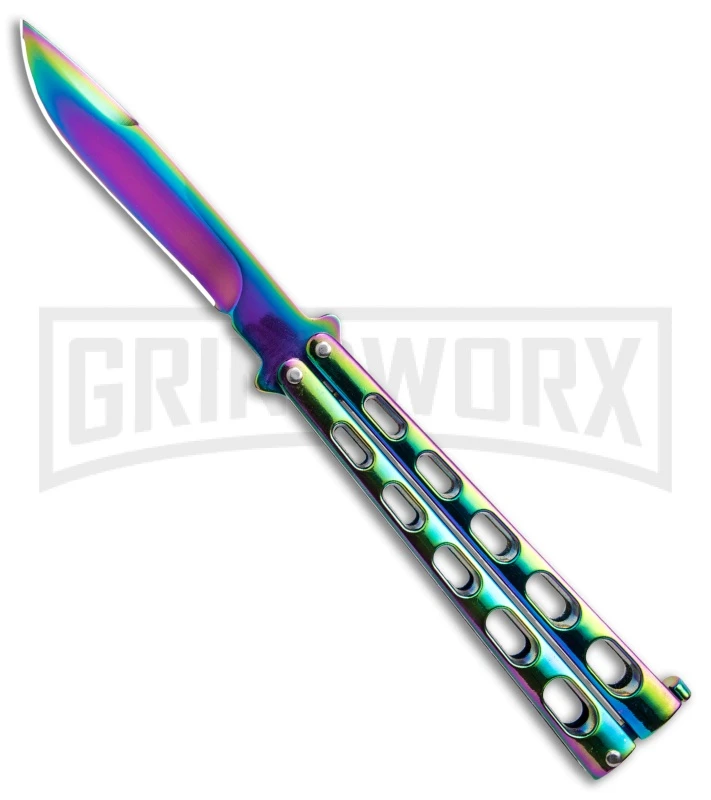 Monarch Integral Black Balisong Butterfly Knife - Spectrum Plain 1 Monarch Integral Black Balisong Butterfly Knife - Spectrum Plain