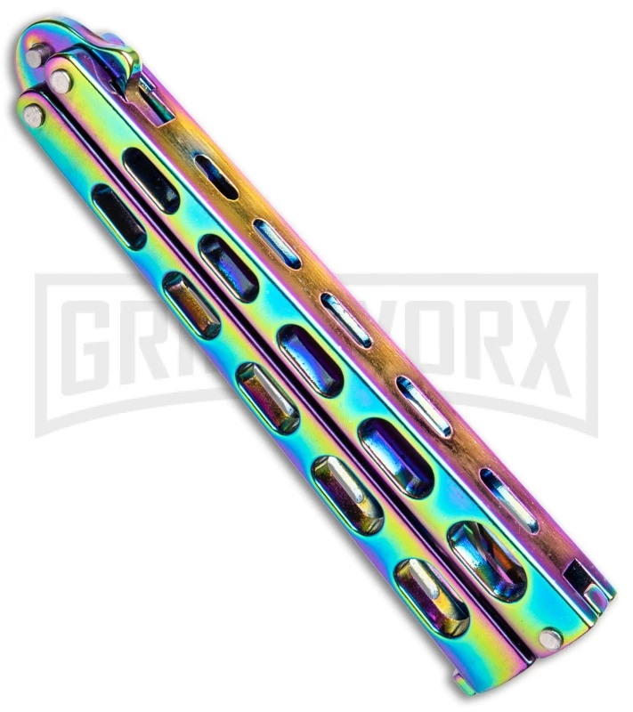 Monarch Integral Black Balisong Butterfly Knife - Spectrum Plain 3 Monarch Integral Black Balisong Butterfly Knife - Spectrum Plain - Image 3