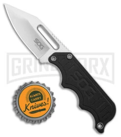 SOG Instinct Black G-10 Fixed Blade Knife (2.3" Satin) NB1012 -Gerber Knives Store SOG Instinct Fixed Blade Black G 10 Satin BHQ 28203 jr bottlecap large