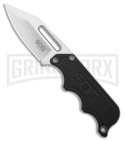 SOG Instinct Black G-10 Fixed Blade Knife (2.3" Satin) NB1012