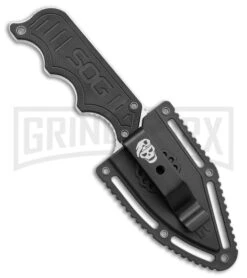 SOG Instinct Black G-10 Fixed Blade Knife (2.3" Satin) NB1012 -Gerber Knives Store SOG Instinct Fixed Blade Black G 10 Satin BHQ 28203 jr sheath large