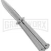 Skipper Gray Balisong Butterfly Knife - Gray Plain