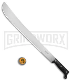Tramontina Machete Black Fixed Blade Knife - Satin Plain -Gerber Knives Store Tramontina 13in Sugar Cane Machete Black Satin BHQ 115219 jr bottlecap large