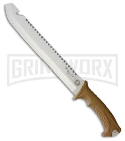 United Cutlery 18" Columbian Raptor Machete Fixed Blade Knife - Satin Plain