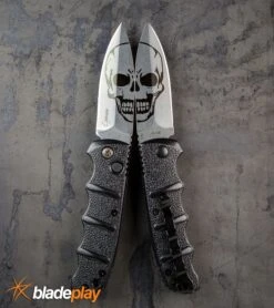 Boker Kalashnikov Skull Black Automatic Knife - D2 Dagger Stonewash Plain -Gerber Knives Store Untitled 1Boker Skull Kalashnikov Dagger Automatic Knife BHQ75532 kp steel web large