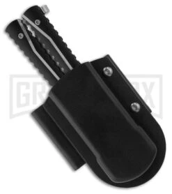 Tacit Pocket Butterfly Flipper Knife W/ ABS Holder (4" Bead Blast Plain) -Gerber Knives Store bladeplay butterfly gbs46 sheath large