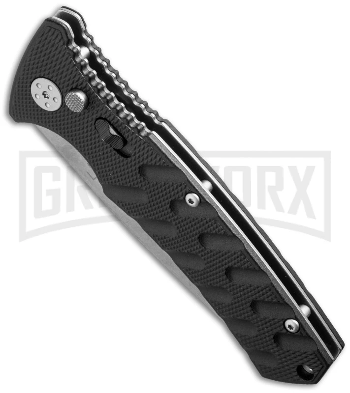 Boker Plus Strike Automatic Knife - Drop Point Stonewash Plain 2 Boker Plus Strike Automatic Knife - Drop Point Stonewash Plain - Image 2