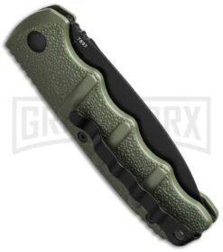 Boker Kalashnikov Dagger OD Green Automatic Knife - Black Plain 5 Boker Kalashnikov Dagger OD Green Automatic Knife - Black Plain -Gerber Knives Store boker kalashnikov 01kals bhq1 side cm large