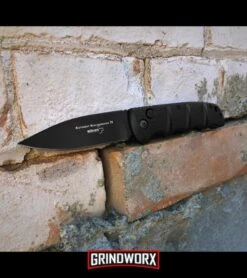 Boker Kalashnikov Black Automatic Knife - Black Plain -Gerber Knives Store boker kalashnikov 74 black kals74bk BHQ 3839 dl large