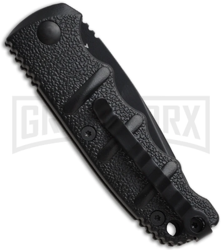 Boker Mini Kalashnikov Black Automatic Knife - Tanto Black Serr 2 Boker Mini Kalashnikov Black Automatic Knife - Tanto Black Serr - Image 2