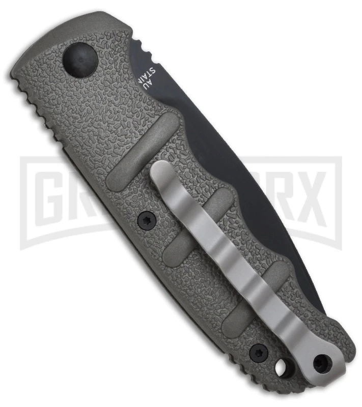 Boker Kalashnikov 74 Gray Automatic Knife - D2 Black Serr 2 Boker Kalashnikov 74 Gray Automatic Knife - D2 Black Serr - Image 2