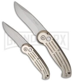 Boker Magnum Black Automatic Knife - Tanto Black Serr -Gerber Knives Store boker magnum 01bo007 comparison large