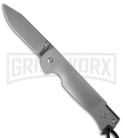 Cold Steel Pocket Bushman Folding Knife - Stonewash Plain