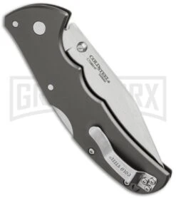 Cold Steel Code-4 Clip Point Folding Knife - Satin Full Serr 5 Cold Steel Code-4 Clip Point Folding Knife - Satin Full Serr -Gerber Knives Store cold steel code 4 58tpccs side cm large