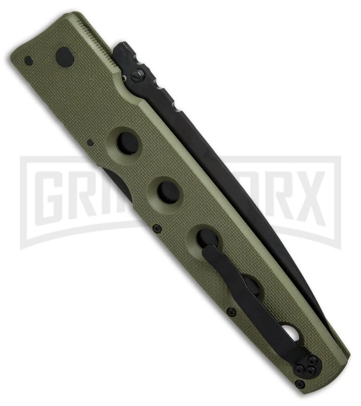 Cold Steel Hold Out I OD Green Folding Knife - Black Plain 3 Cold Steel Hold Out I OD Green Folding Knife - Black Plain - Image 3