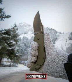 Cold Steel Espada Medium OD Green G-10 Folding Knife - Black Plain -Gerber Knives Store cold steel medium espada ogreen 62NGMVG BHQ 44720 dl large