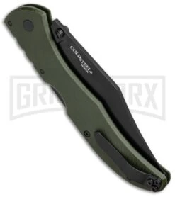 Cold Steel Broken Skull III OD Green G-10 Folding Knife - Black Plain -Gerber Knives Store cold steel steve austin broken skulls iII 54sbg side cm bhq 34586 jr large