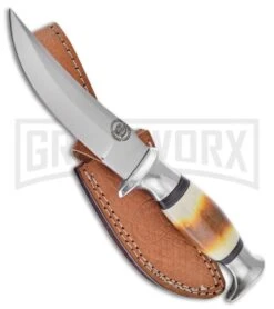 Frost Cutlery Chipaway Coyote Hunter Torched Bone Fixed Blade Knife -Satin Plain