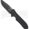 Kershaw Emerson Launch 5 Black Automatic Knife - Black Plain