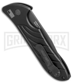 Kershaw Emerson Launch 5 Black Automatic Knife - Black Plain -Gerber Knives Store kershaw emerson launch 5 black 7600BLK BHQ 49649 er side large