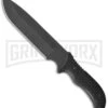 Schrade Extreme Survival SCHF37 Large Fixed Blade Knife - Black Plain