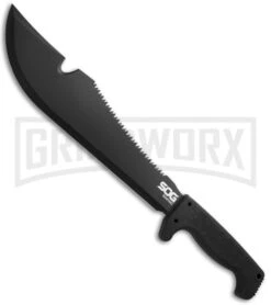 SOG Knives SOGfari Cutlass Machete - Black Plain